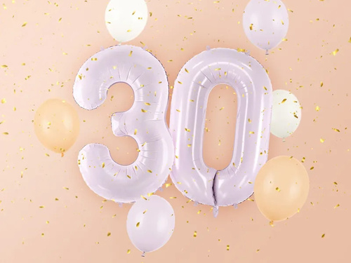 Number 3 Purple Foil Balloon - 72 cm - 1 pc