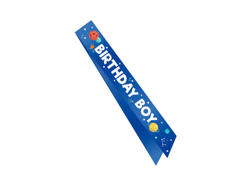 Birthday Boy Cosmos sash - 1 piece.