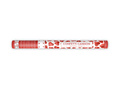 Confetti cannon with hearts, red, 60cm, 4 pc