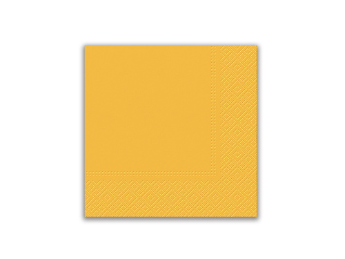 3-layer napkins 33 cm, yellow - 20 pcs.