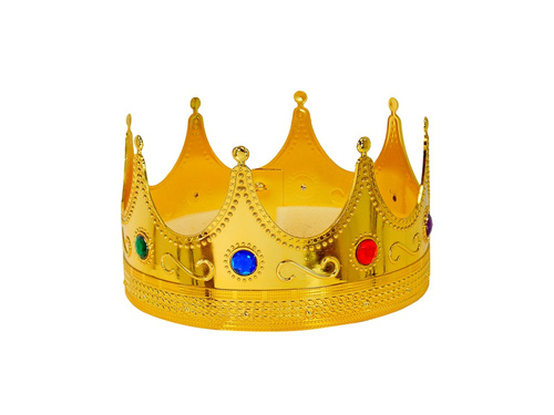 Korona królewska Deluxe - rozmiar dla dorosłych