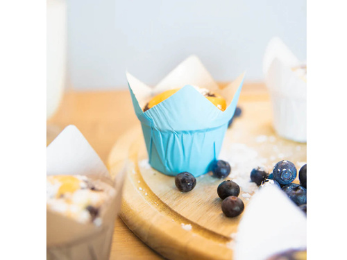 Papilotki do babeczek niebieskie - 20 szt.