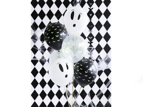 UV latex balloons for Halloween - 27 cm - 3 pcs.