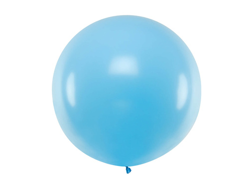 Giant balloon 1 m in diameter - blue pastel.