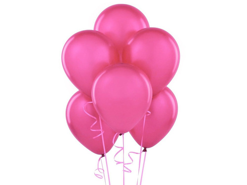 Fuchsia pastel latex balloons - large - 50 pcs.