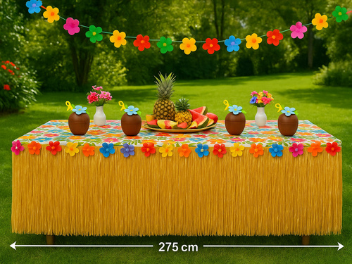 Skirting hawajski z kwiatkami - 275 cm - 1 szt.