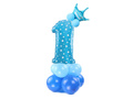 Set of balloons for a birthday party blue - 15 pcs.