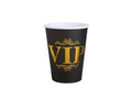 VIP black birthday cups - 250 ml - 10 pcs.