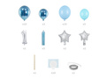 Set of balloons for a birthday party blue - 50 pcs.