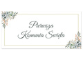 Plakat komunijny - I Komunia Święta - 70x33 cm