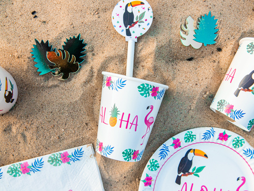 Aloha Party cups - 250 ml - 6 pcs.