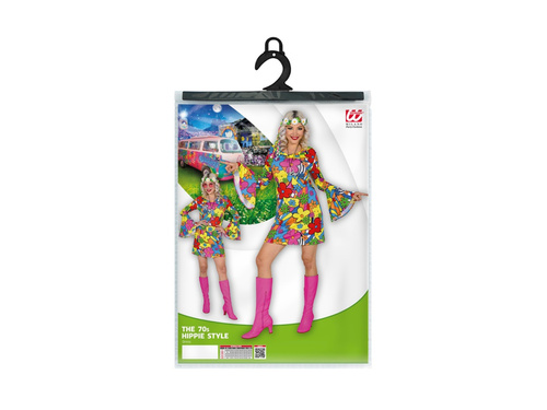 Strój Mody z Lat 60. - Flower Power