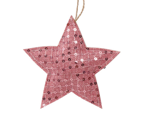 Fabric Christmas Star - 1 pc