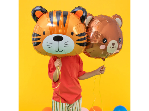 Balon foliowy Tygrys - 52 x 57 cm - 1 szt.