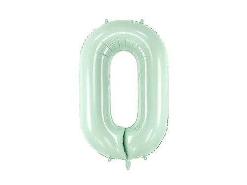 Number 0 Green Foil Balloon - 72 cm - 1 pc