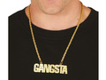 Złoty łańcuch Gangsta - 1 szt.