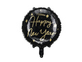 Happy New Year round foil balloon - 35 cm - 1 pc.