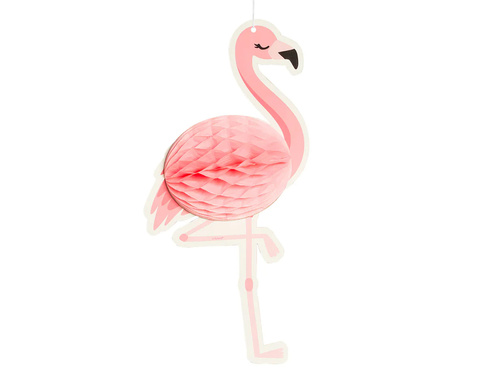 Honeycomb Flat Deco Flamingo 22x58cm