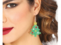 Christmas tree earrings