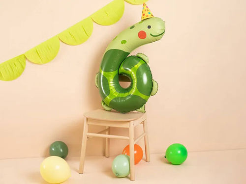 Number 6 Foil Balloon - 86 cm - 1 pc
