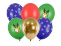 Christmas latex balloons - 30 cm - 6 pcs.