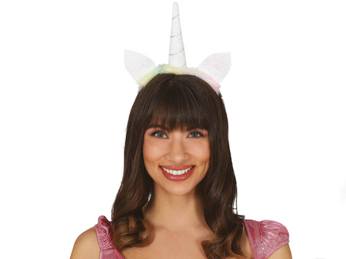 White Unicorn Headband - 1 pcs