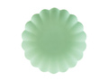 Talerzyki plastikowe szałwiowe z falbanką - 22 cm - 4 szt.