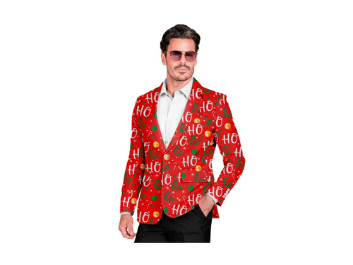 Imprezowa marynarka Merry Christmas - czerwona