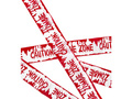 Dekoracja Taśma Caution Zombie Zone - 7,2 m - 1 szt.