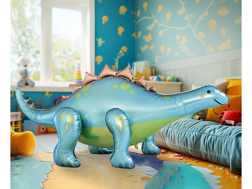 Dinosaur Stegozaur standing foil balloon - 238 x 91 x 103 cm - 1 pc.