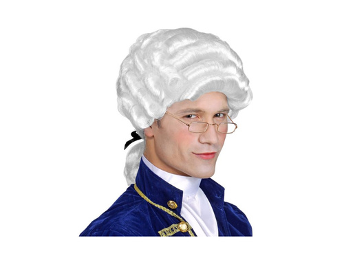 Peruka kolonialna biała