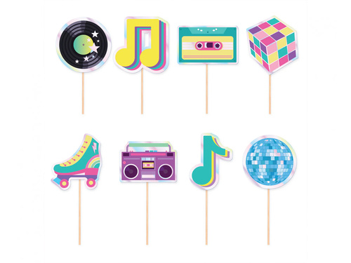 Pikery Retro Disco - 8 szt.