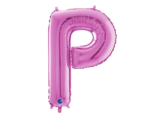 SuperShape Letter "P" Pink Foil Balloon - 66 cm - 1 pc