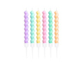 Birthday candles multicolor - 6 pcs
