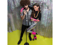 Leg warmers neon pink
