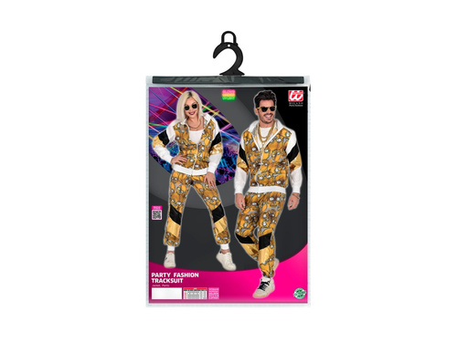 Strój w czarno-złote czaszki