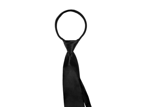 Tie Shiny black - 48 cm