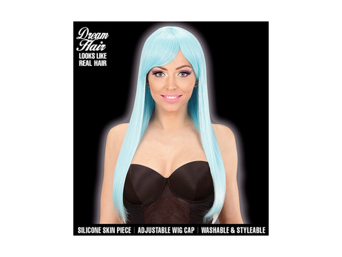 Azurowa peruka Fashion