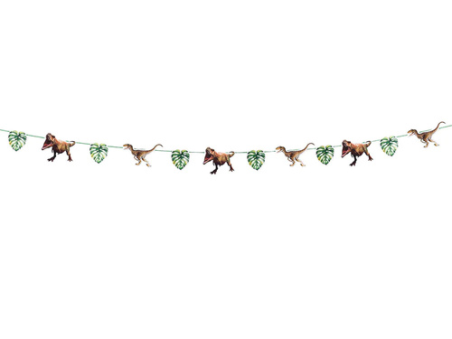 Girlanda urodzinowa T-Rex - 300 cm - 1 szt.