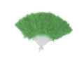 Green feather fan