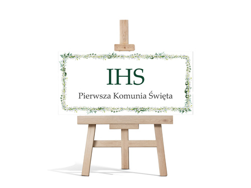 Plakat komunijny - I Komunia Święta - 70x33 cm