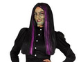 Witch Wig Black with purple streaks - 1 pc