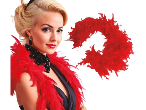 Boa 180 cm, red, 1 pc