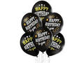 Balony lateksowe z nadrukiem Happy Birthday to you - 12" - 6 szt.