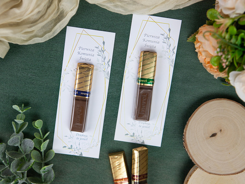 Podziękowanie dla gości Merci na Komunię Świętą - 5 szt.