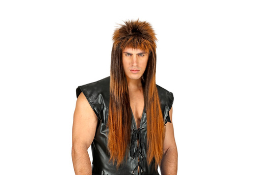 Brązowa peruka Rocker