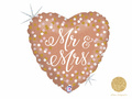 Wedding Heart Foil Balloon - 46 cm - 1 pc