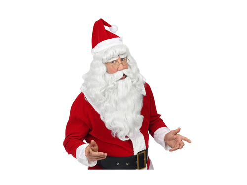 Peruka Mikołaja Deluxe z brodą i wąsami