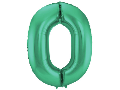 Balon foliowy matowy cyfra 0 - 86 cm - 1 szt.