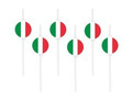 EKO straws Flag of Italy - 6 pcs.